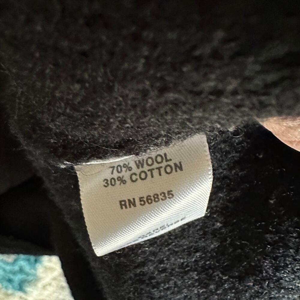 Cableas Sweater Womens MEDIUM Full Zip Wool Blend Gorpcore Outdoor Black Hiking - Picture 12 of 13